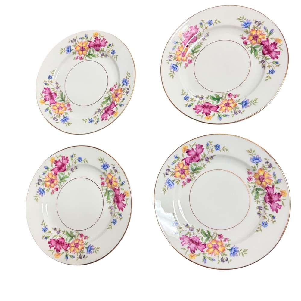 Eschenbach Baronet China Lorna Bread Butter Plates Set of 4 Bavaria Germany 6.25